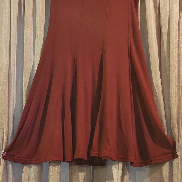 Women's skirt with belt - Picture 2 of 5